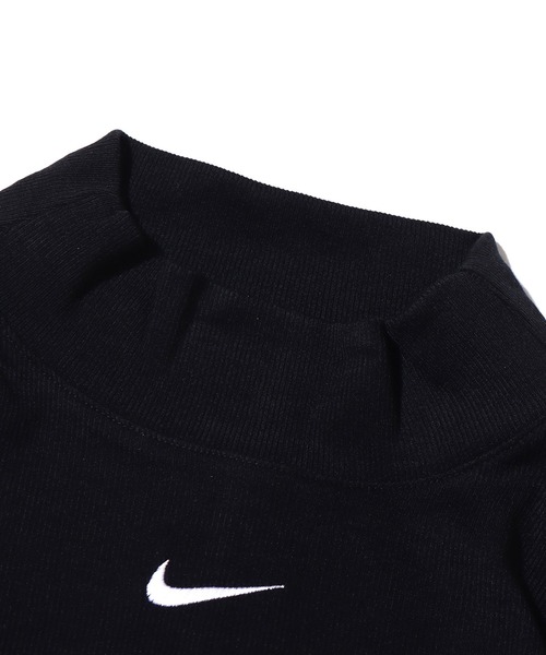 NIKE(ナイキ)の「NIKE AS W NSW ESSNTL RIB MOCK LS TO / ナイキ ウィメンズ NSW エッセンシャル リブ L/S モック トップ 【SP】(その他トップス・レディース・ホワイト/ブラック・S/L/M)」の4枚目の写真