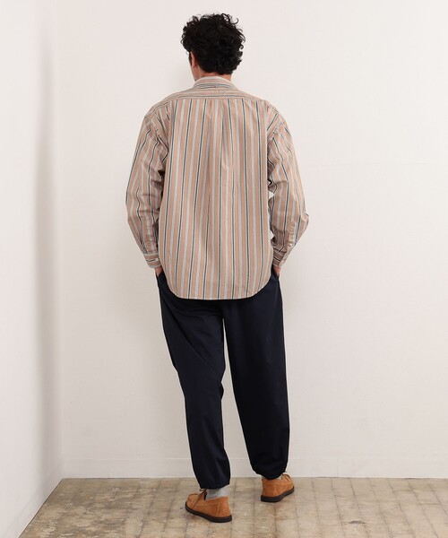 B:MING by BEAMS（ビーミングバイビームス）の「B:MING by BEAMS / マルチストライプ ボタンダウン シャツ（シャツ/ブラウス・メンズ・オフホワイト/ベージュ/ブルー・LARGE/SMALL/X-LARGE/MEDIUM）」の7枚目の写真