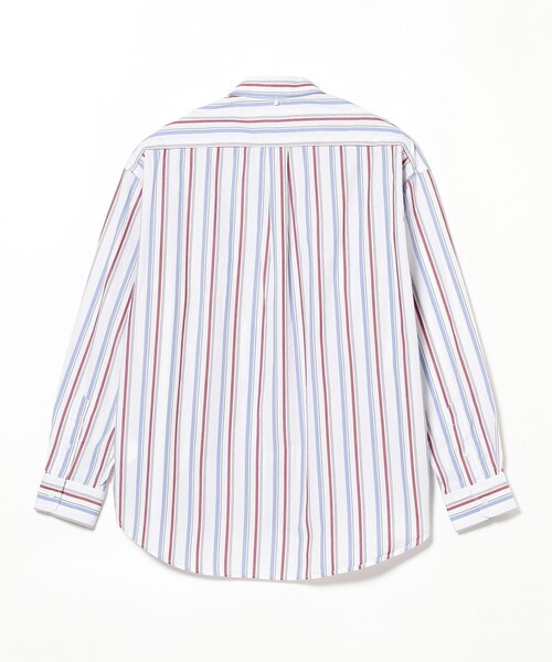 B:MING by BEAMS（ビーミングバイビームス）の「B:MING by BEAMS / マルチストライプ ボタンダウン シャツ（シャツ/ブラウス・メンズ・オフホワイト/ベージュ/ブルー・LARGE/SMALL/X-LARGE/MEDIUM）」の20枚目の写真