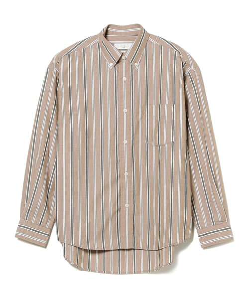 B:MING by BEAMS（ビーミングバイビームス）の「B:MING by BEAMS / マルチストライプ ボタンダウン シャツ（シャツ/ブラウス・メンズ・オフホワイト/ベージュ/ブルー・LARGE/SMALL/X-LARGE/MEDIUM）」の22枚目の写真