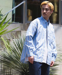 B:MING by BEAMS（ビーミングバイビームス）の「B:MING by BEAMS / マルチストライプ ボタンダウン シャツ（シャツ/ブラウス・メンズ）」