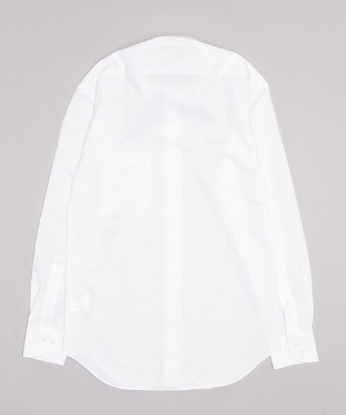 Perfect Suit FActory（パーフェクトスーツファクトリー）の「【完全ノーアイロン】WEB限定　長袖アイシャツ　セミワイド　ホワイト（ビジネスシャツ・メンズ・ホワイト・首回り43cm-裄丈86cm/首回り37cm-裄丈80cm/首回り39cm-裄丈82cm/首回り41cm-裄丈84cm）」の3枚目の写真