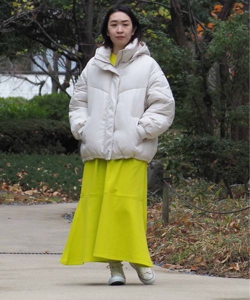 cepo（セポ）の「ハイネックエアコンダウン 2WAY <追加生産分＞（ダウンジャケット/コート・レディース・オフホワイト/ブラック・M/L）」の7枚目の写真