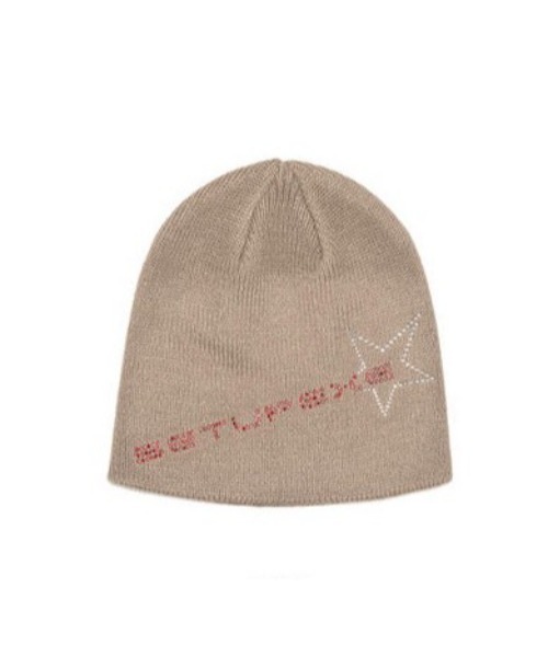 SETUPEXE（セットアップイーエックスイー）の「【SETUP‐EXE/セットアップエグゼ】Star red lettering hotfix Beanie/ラインストーン ビジュー ビーニー ニット帽 帽子（ニットキャップ/ビーニー・レディース・アイボリー/ブラック/モカ・ONE SIZE）」の21枚目の写真