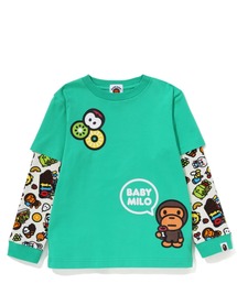 A BATHING APE（アベイシングエイプ）の「BABY MILO MIXED FRUIT LAYERED L/S TEE K（Tシャツ/カットソー）」