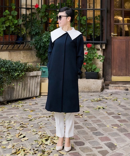 JENNE（ジェンヌ）の「配色衿スプリングコート（その他アウター）」 - WEAR