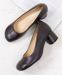 LibertyDoll（リバティードール）の「オブリークトゥ太ヒールパンプス（パンプス・レディース）」