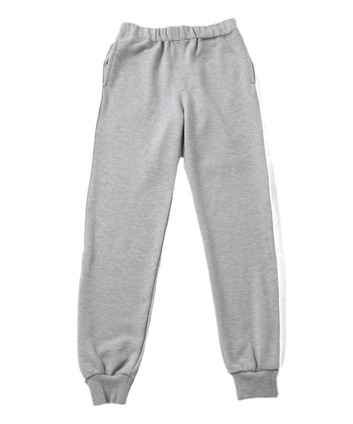 GLAZOS（グラソス）の「[スリムテーパード]裏毛・サイドライントラックパンツ（その他パンツ・キッズ・オートミール/ブラック/グレー・160cm/170cm/150cm/140cm）」の8枚目の写真