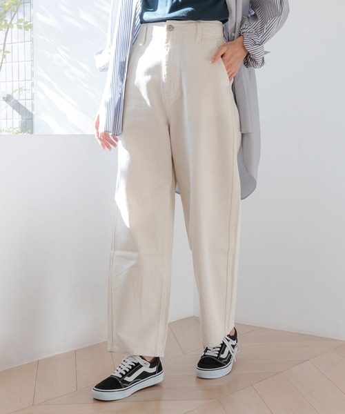 GLOBAL WORK（グローバルワーク）の「GOODデニムバギーパンツ/171757（デニムパンツ・レディース・ライトブルー/ネイビー/ブルー/アイボリー・SMALL/MEDIUM/LARGE）」の11枚目の写真