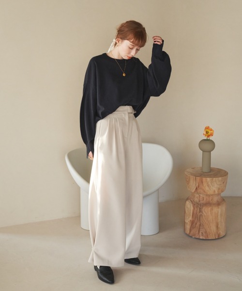 ヘムフック２WAYワイドパンツ（その他パンツ）｜hinari（ヒナリ）
