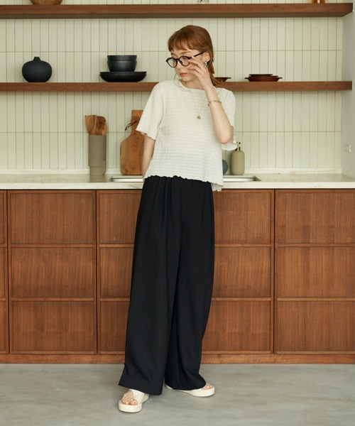 ヘムフック２WAYワイドパンツ（その他パンツ）｜hinari（ヒナリ）