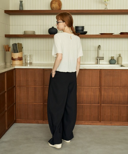 ヘムフック２WAYワイドパンツ（その他パンツ）｜hinari（ヒナリ）