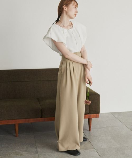 ヘムフック２WAYワイドパンツ（その他パンツ）｜hinari（ヒナリ）