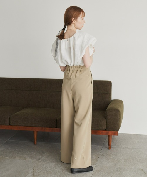 ヘムフック２WAYワイドパンツ（その他パンツ）｜hinari（ヒナリ）