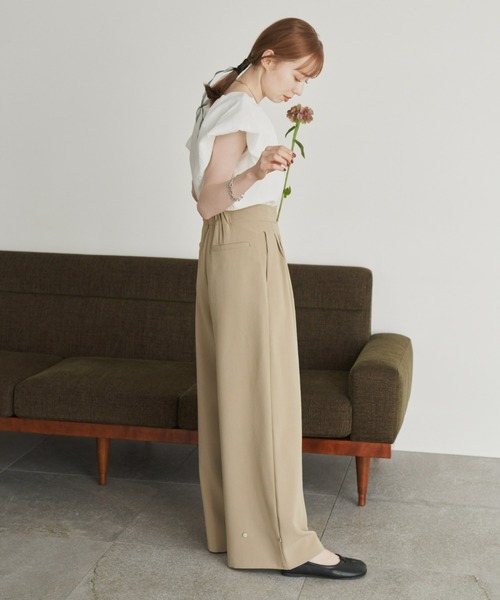 ヘムフック２WAYワイドパンツ（その他パンツ）｜hinari（ヒナリ）