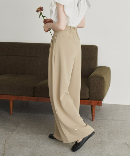 ヘムフック２WAYワイドパンツ（その他パンツ）｜hinari（ヒナリ）