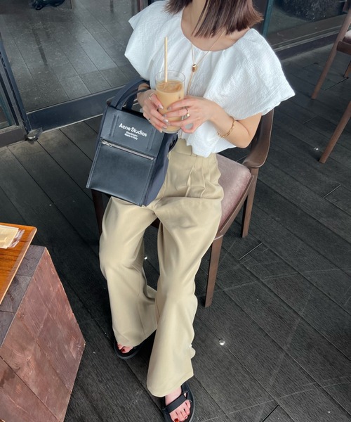 ヘムフック２WAYワイドパンツ（その他パンツ）｜hinari（ヒナリ）