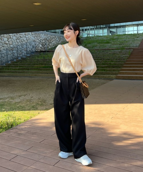 ヘムフック２WAYワイドパンツ（その他パンツ）｜hinari（ヒナリ）