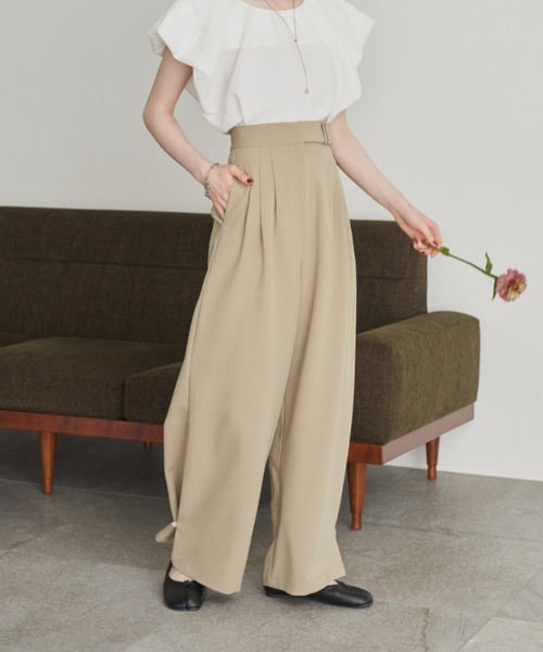 ヘムフック２WAYワイドパンツ（その他パンツ）｜hinari（ヒナリ）