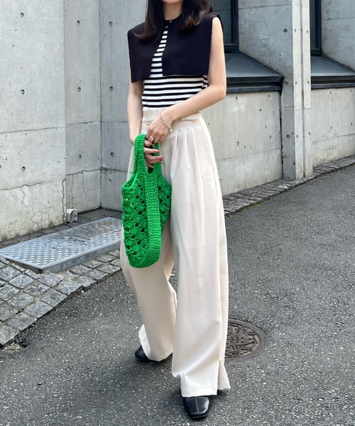 ヘムフック２WAYワイドパンツ（その他パンツ）｜hinari（ヒナリ）