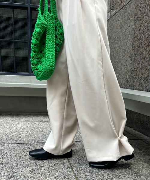 ヘムフック２WAYワイドパンツ（その他パンツ）｜hinari（ヒナリ）