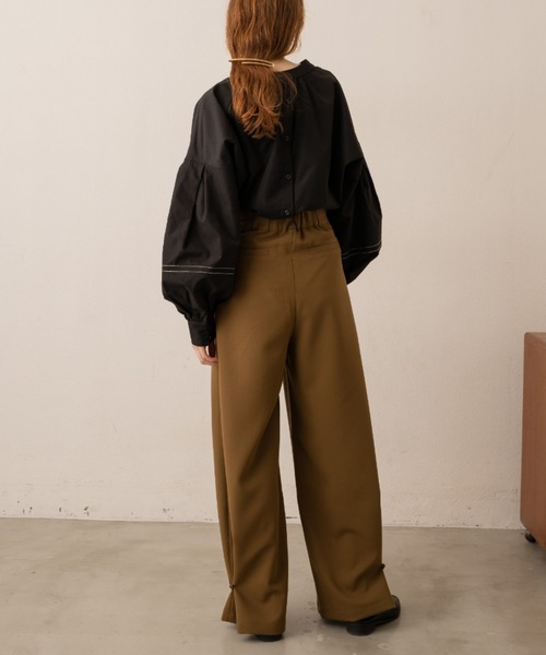ヘムフック２WAYワイドパンツ（その他パンツ）｜hinari（ヒナリ）