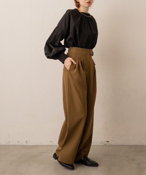 ヘムフック２WAYワイドパンツ（その他パンツ）｜hinari（ヒナリ）