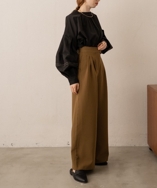 ヘムフック２WAYワイドパンツ（その他パンツ）｜hinari（ヒナリ）