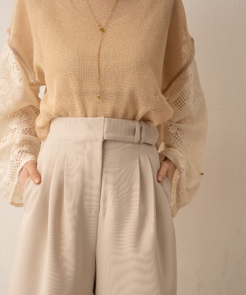 ヘムフック２WAYワイドパンツ（その他パンツ）｜hinari（ヒナリ）