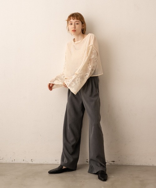 ヘムフック２WAYワイドパンツ（その他パンツ）｜hinari（ヒナリ）