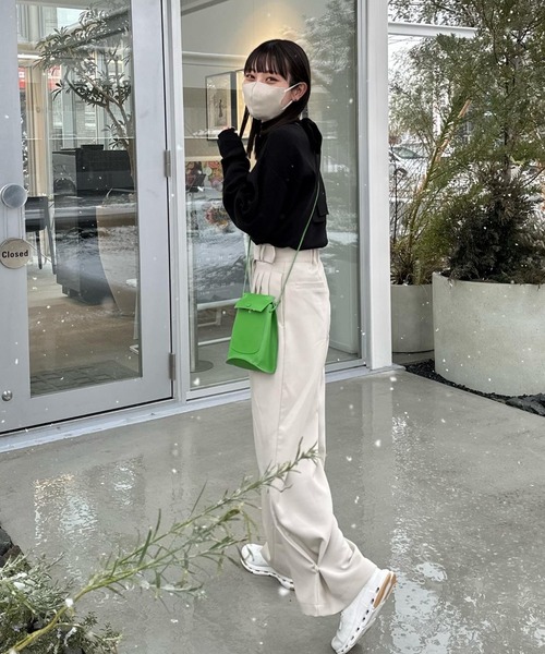 ヘムフック２WAYワイドパンツ（その他パンツ）｜hinari（ヒナリ）