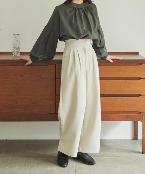 ヘムフック２WAYワイドパンツ（その他パンツ）｜hinari（ヒナリ）