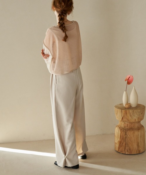 ヘムフック２WAYワイドパンツ（その他パンツ）｜hinari（ヒナリ）