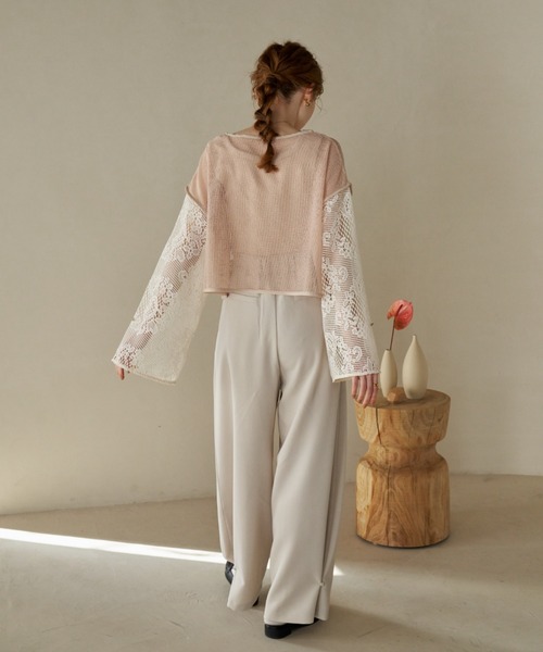 ヘムフック２WAYワイドパンツ（その他パンツ）｜hinari（ヒナリ）