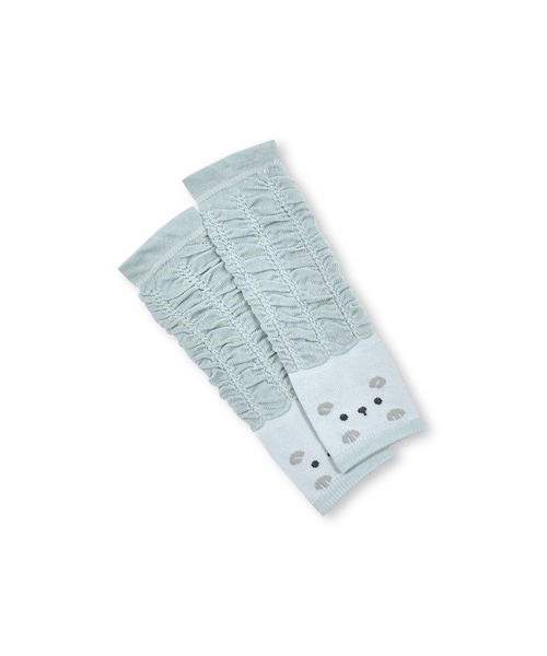 SLAP SLIP BABY（スラップスリップベビー）の「SLAPSLIPBABY/【日本製】チェリーアニマルクマフェイスレッグウォーマーベビー（レッグウォーマー・キッズ・ブルー/ホワイト/ピンク/オフホワイト・ONESIZE）」の7枚目の写真