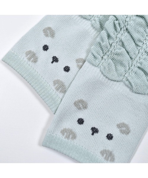 SLAP SLIP BABY（スラップスリップベビー）の「SLAPSLIPBABY/【日本製】チェリーアニマルクマフェイスレッグウォーマーベビー（レッグウォーマー・キッズ・ブルー/ホワイト/ピンク/オフホワイト・ONESIZE）」の10枚目の写真