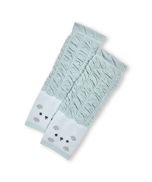 SLAP SLIP BABY（スラップスリップベビー）の「SLAPSLIPBABY/【日本製】チェリーアニマルクマフェイスレッグウォーマーベビー（レッグウォーマー・キッズ・ブルー/ホワイト/ピンク/オフホワイト・ONESIZE）」の17枚目の写真