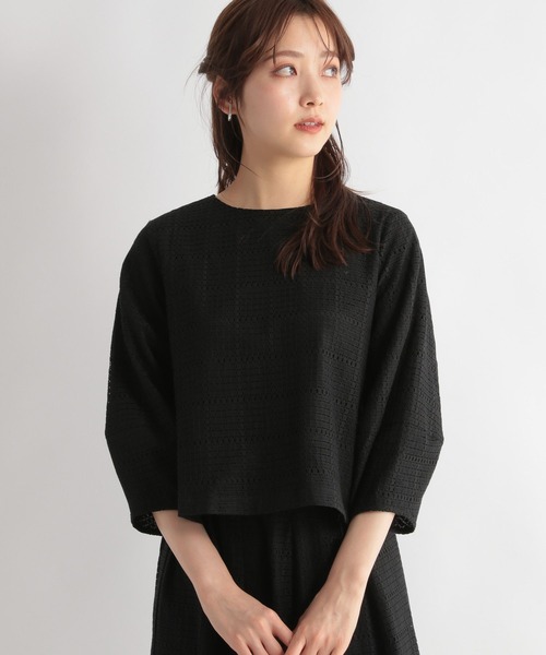Andemiu(アンデミュウ)の「【セットアップ対応】コウシレースブラウス187601(シャツ/ブラウス・レディース・ブラック/ピンク/アイボリー・FREE)」の3枚目の写真