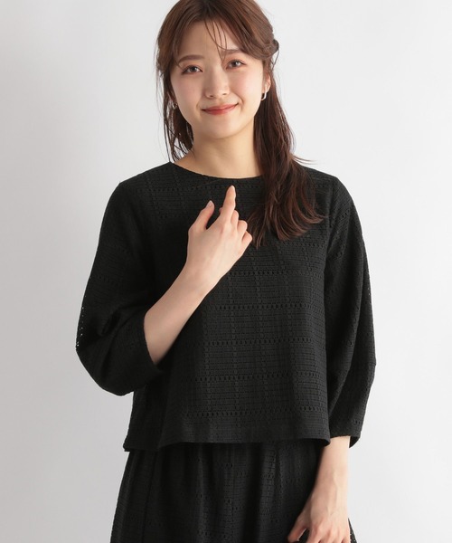 Andemiu(アンデミュウ)の「【セットアップ対応】コウシレースブラウス187601(シャツ/ブラウス・レディース・ブラック/ピンク/アイボリー・FREE)」の9枚目の写真