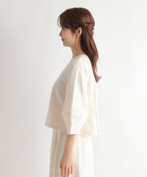 Andemiu(アンデミュウ)の「【セットアップ対応】コウシレースブラウス187601(シャツ/ブラウス・レディース・ブラック/ピンク/アイボリー・FREE)」の7枚目の写真