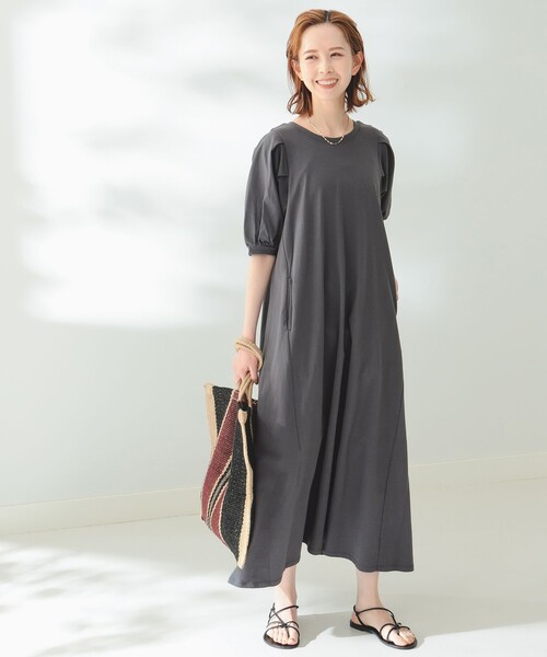 B:MING by BEAMS（ビーミングバイビームス）の「B:MING by BEAMS / 袖 タック ワンピース（ワンピース・レディース・ブルー系その他/スミクロ/オリーブ・FREE）」の18枚目の写真
