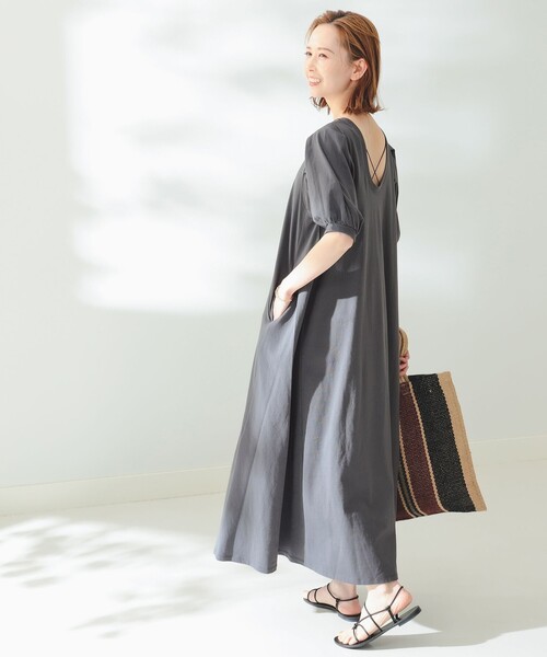 B:MING by BEAMS（ビーミングバイビームス）の「B:MING by BEAMS / 袖 タック ワンピース（ワンピース・レディース・ブルー系その他/スミクロ/オリーブ・FREE）」の12枚目の写真