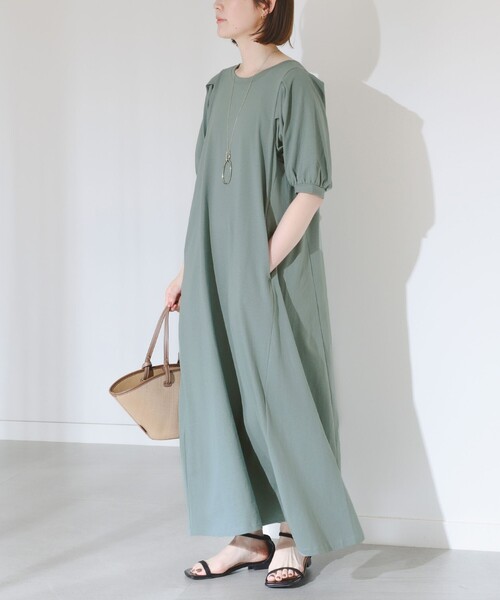 B:MING by BEAMS（ビーミングバイビームス）の「B:MING by BEAMS / 袖 タック ワンピース（ワンピース・レディース・ブルー系その他/スミクロ/オリーブ・FREE）」の17枚目の写真
