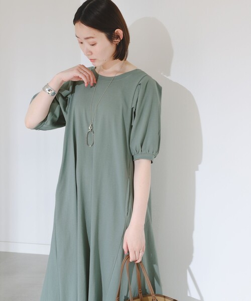 B:MING by BEAMS（ビーミングバイビームス）の「B:MING by BEAMS / 袖 タック ワンピース（ワンピース・レディース・ブルー系その他/スミクロ/オリーブ・FREE）」の5枚目の写真