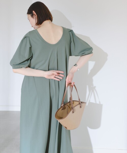 B:MING by BEAMS（ビーミングバイビームス）の「B:MING by BEAMS / 袖 タック ワンピース（ワンピース・レディース・ブルー系その他/スミクロ/オリーブ・FREE）」の11枚目の写真