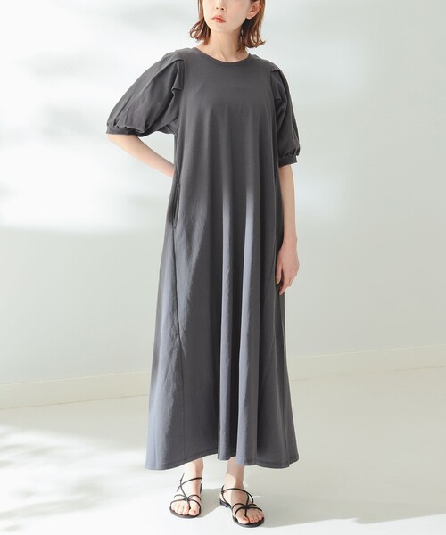 B:MING by BEAMS（ビーミングバイビームス）の「B:MING by BEAMS / 袖 タック ワンピース（ワンピース・レディース・ブルー系その他/スミクロ/オリーブ・FREE）」の7枚目の写真