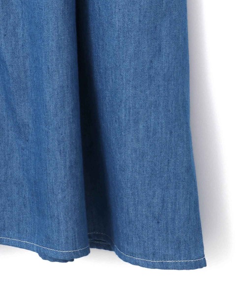 MAKE YOUR DAY(メイクユアデイ)の「ヨーク切替シャツワンピース■80~140cm(シャツワンピース・キッズ・ブルー/オレンジ・80/90/100/110/120/130/140)」の13枚目の写真