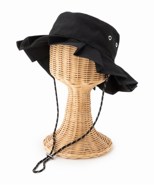 Casselini（キャセリーニ）の「Casselini(キャセリーニ)kidsプリーツハット（ハット・キッズ・グリーン/ブラック・FREE）」の2枚目の写真