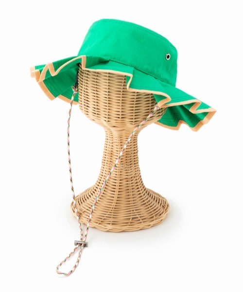 Casselini（キャセリーニ）の「Casselini(キャセリーニ)kidsプリーツハット（ハット・キッズ・グリーン/ブラック・FREE）」の3枚目の写真