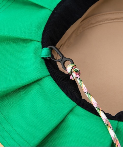 Casselini（キャセリーニ）の「Casselini(キャセリーニ)kidsプリーツハット（ハット・キッズ・グリーン/ブラック・FREE）」の12枚目の写真